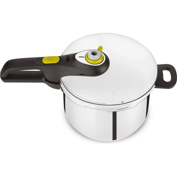 Tefal 'Secure 5 neo' Schnellkochtopf Induktion mit Garkorb, Edelstahl, 6L, absperrbar
