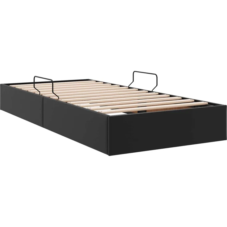 vidaXL Ottoman Bettgestell Schwarz 90 x 200 cm Kunstleder 3442754 – Bild 9
