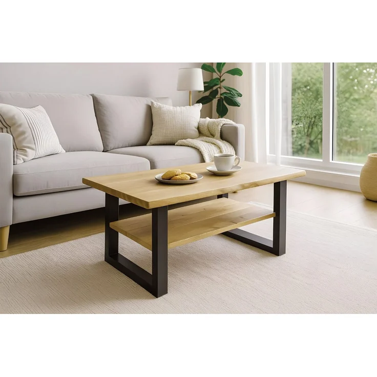 SAM® Couchtisch Patricia, Baumkante, Akazie, Eiche oder Mango, in 2 Größen erhältlich – Bild 1