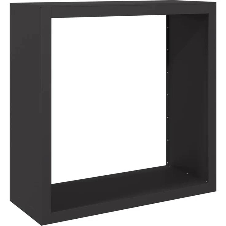 vidaXL Brennholzregal Schwarz 100x40x100 cm Stahl 850968 – Bild 2