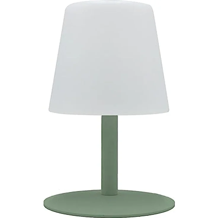 LUMISKY Tischlampe STANDY MINI Olive, kabellose LED-Nachttischlampe mit dimmbarer Helligkeit, spritzwassergeschützt, h25cm – Bild 1
