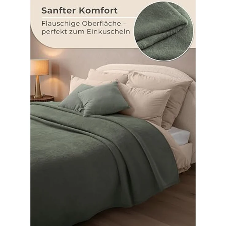 Wohndecke Wohndecke aus Baumwolle - Kuscheldecke, Baumwolldecke -, Laynenburg, Decke als Sofa-decke, Couchdecke, Wolldecke aus Baumwollmix – Bild 5
