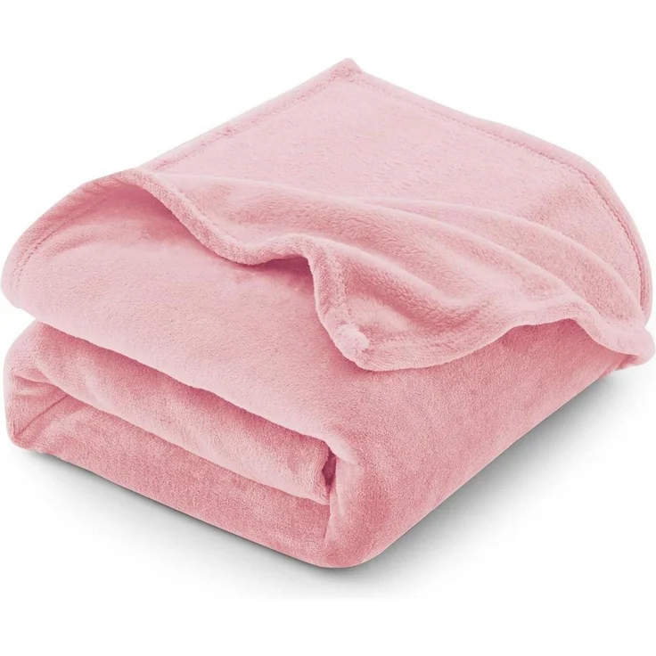 Kuscheldecke Fleecedecke Flanell 220x240cm Rosa 220 x 240 cm Rosa – Bild 1