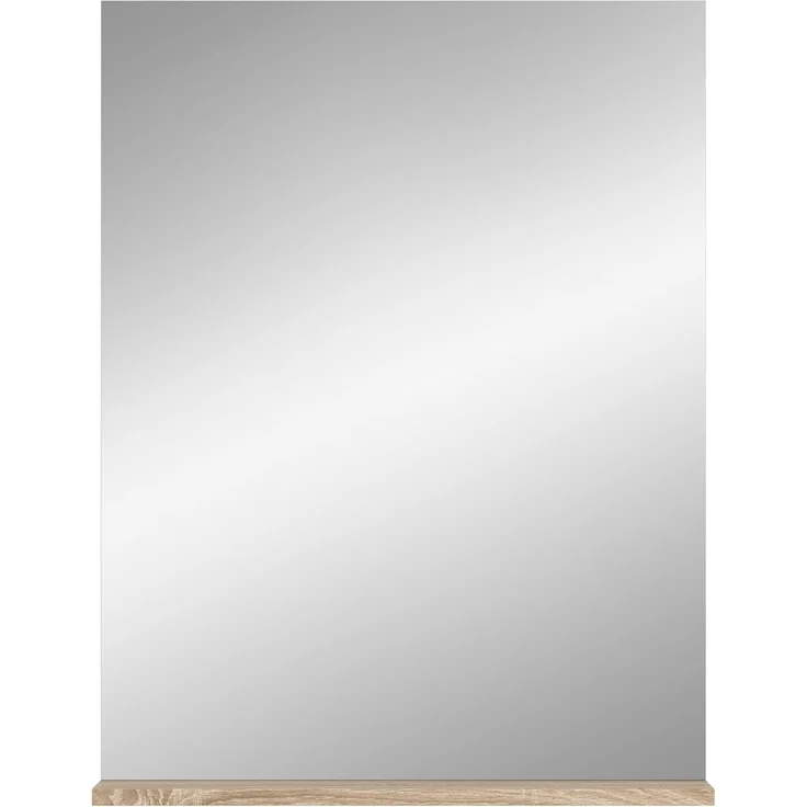 Xonox Lambada Spiegel (B/H/T: 60x79x18 cm) in weiß Hochglanz und Sonoma Eiche hell – Bild 2