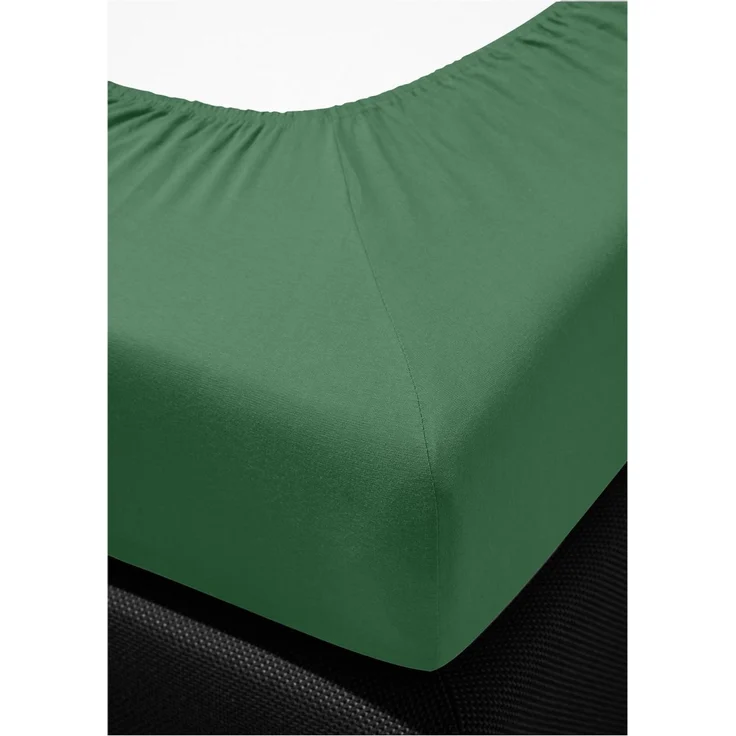 Irisette Mako-Jersey Betttuch Jupiter 0008 moos 100x200 cm 8-30 moos – Bild 5