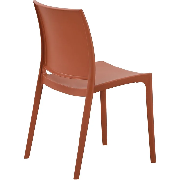 CLP Gartenstuhl Meton mit Lehne stapelbar wetterfest UV-beständig bis 150 kg,terracotta – Bild 6