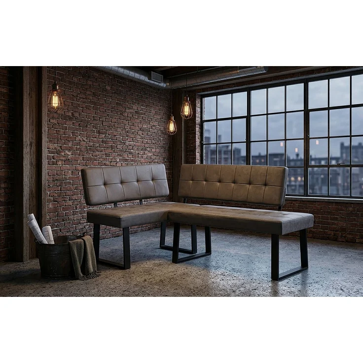 B&D home Eckbank AKA (2-St), beidseitig montierbar, gepolstert, mit Rückenlehne, verschiedene Maße – Bild 1