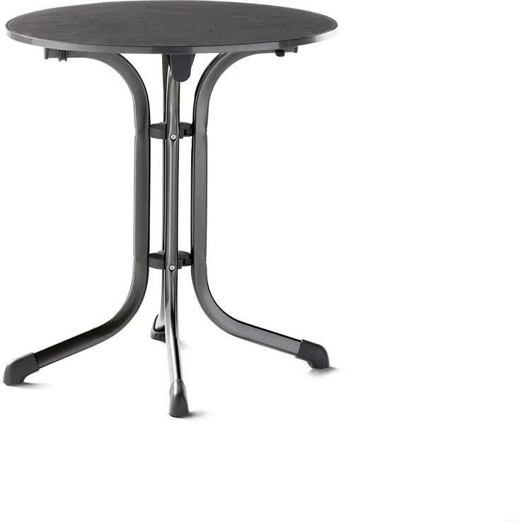 Klapptisch >Boulevard< in Schiefer anthrazit, vivodur ® - 72x68 cm (HxD)