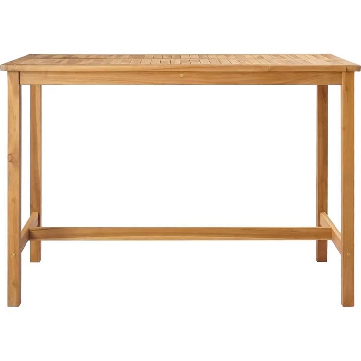 vidaXL Bartisch Natur 150 x 75 x 105 cm Massivholz Teak 42030008 – Bild 3