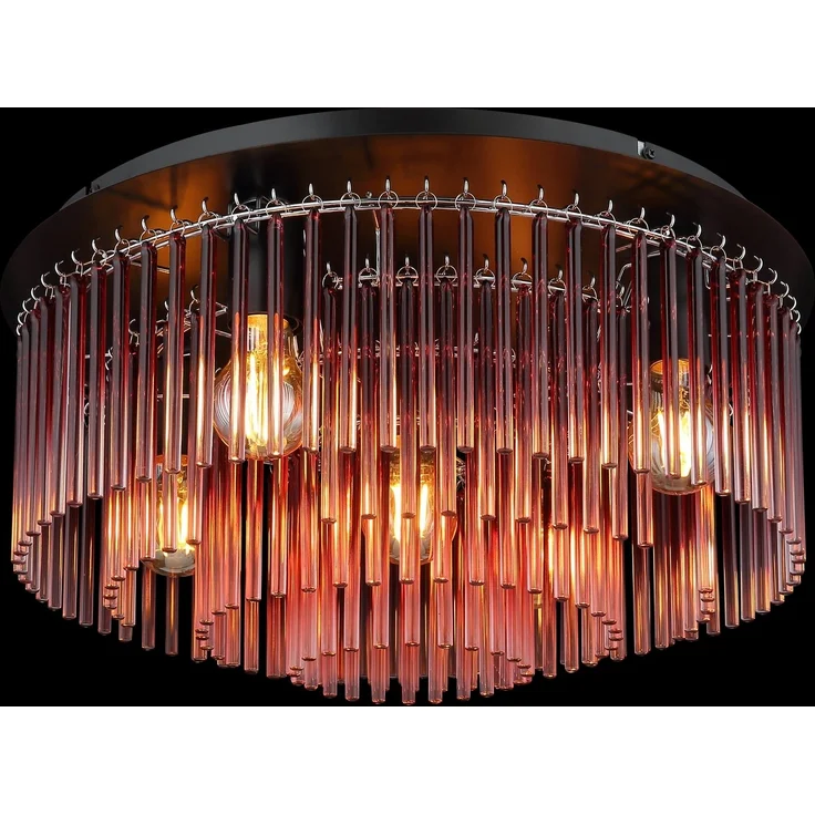 GLOBO LIGHTING Deckenleuchte GORLEY, ohne Leuchtmittel, Deckenleuchte/Glasstäbe/Wohnzimmer/Esszimmer – Bild 3