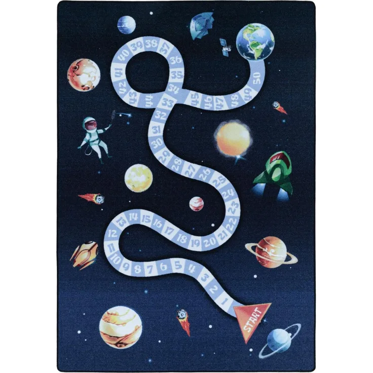Kinder Teppich Paula rechteckig - 160x230 cm - Marineblau