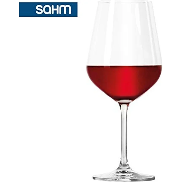 SAHM Rotweinglas Bauchig 6er Set - 580ml, Edles Glas, 100% recyclebar – Bild 2