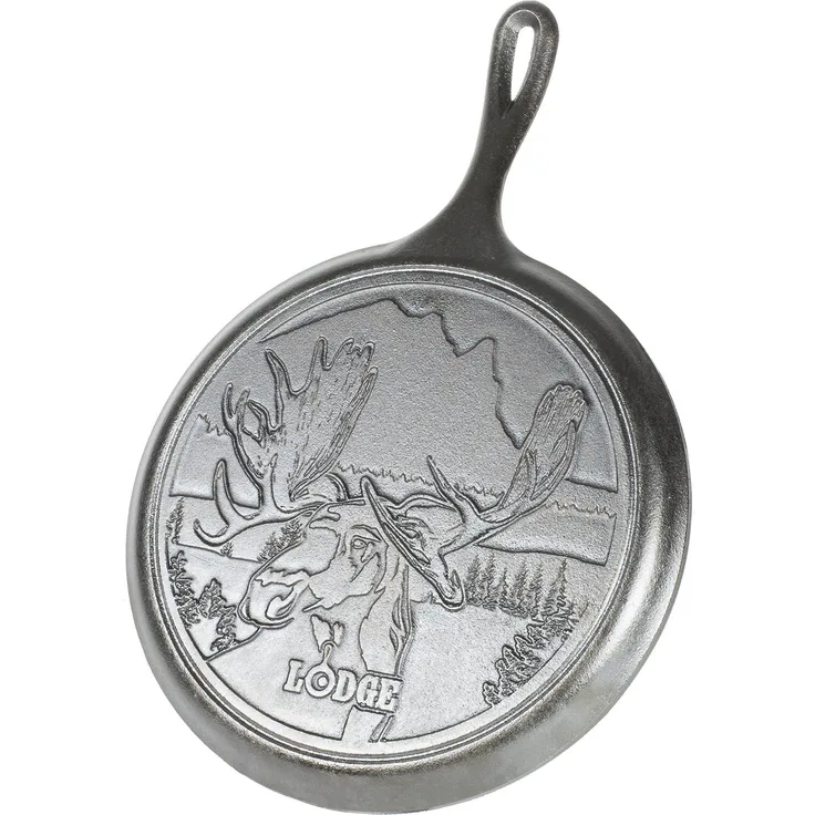 Lodge L9OGWLMO EMW6655534 Grillplatte, 26,7 cm, Moose, Schwarz
