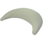 Theraline Stillkissen Der Musselinmond, ergonomisches Stillkissen mit feiner Perlen-Füllung, Bezug 140 cm, Salbei