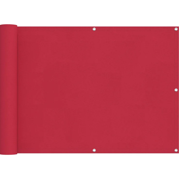 vidaXL Balkonsichtschutz Bordeauxrot 75x400 cm 42030886 – Bild 1