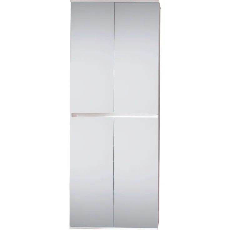 trendteam smart living 'Mirror' Garderobenschrank mit mit Spiegeltüren, weiß, 74 x 191 x 34 cm
