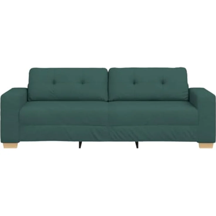 vidaXL 3-Sitzer-Sofa Dunkelgrün 180 cm Stoff 4105093 – Bild 7