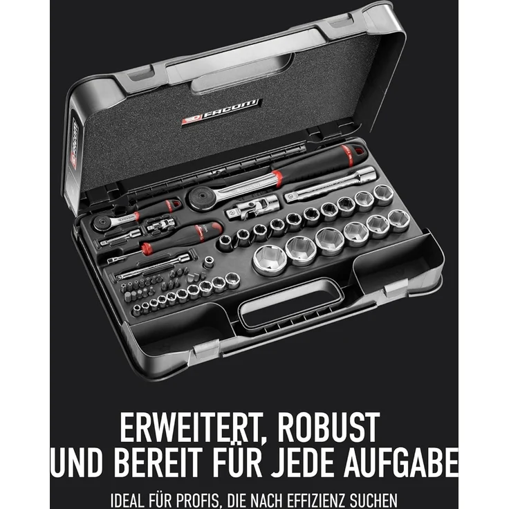 Facom Steckschluessel-Set 1/4Z 1/2Z 55-tlg – Bild 2