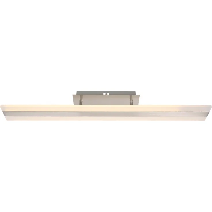 LED Deckenleuchte, Aluminium nickel matt, L 90 cm
