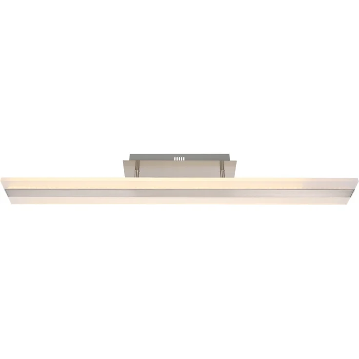 LED Deckenleuchte, Aluminium nickel matt, L 90 cm – Bild 1