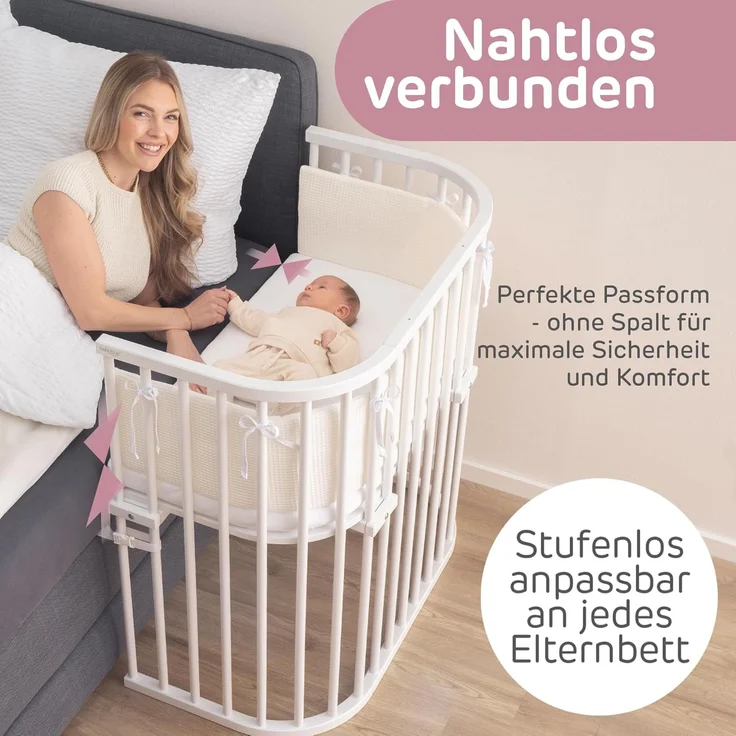 Babybay 'Boxspring' Beistellbett weiß – Bild 2