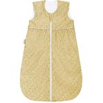 Odenwälder Sommer Schlafsack Anni light white leaves TOP, Mustard, 80