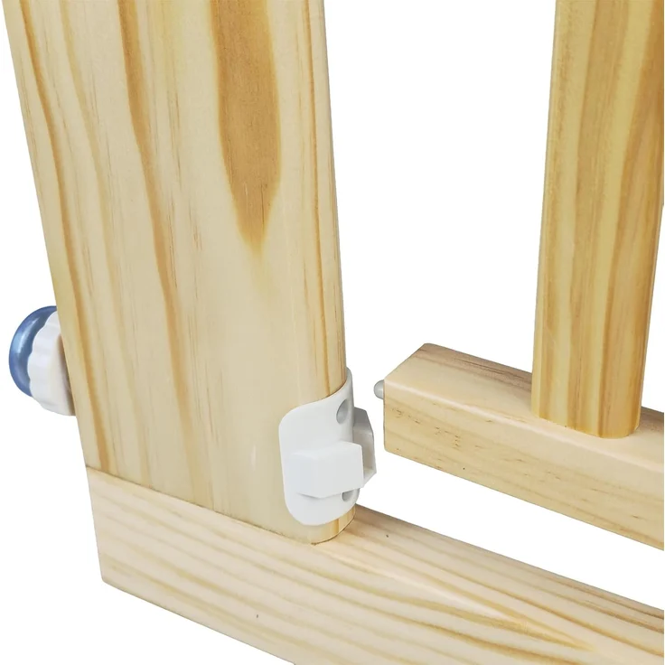 Absperrgitter Treppenschutzgitter Echtholz für 85-95cm Durchgang 77cm Hoch – Bild 6