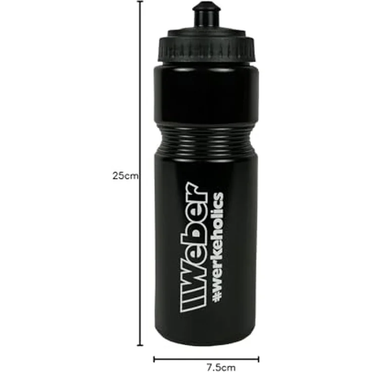 Weber GmbH Trinkflasche mit Schlauch Fahrradflasche, Inhalt 750ml, incl. Schraubdeckel mit Push-Pull Verschluss, Motorrad – Bild 7