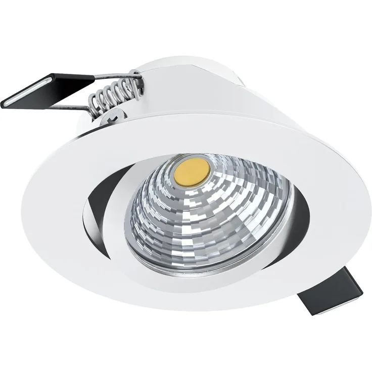 Eglo 98301 Hochvolt LED Einbauleuchte SALICETO weiß rund Ø8,8cm H:4,2cm 2700K schwenkbar