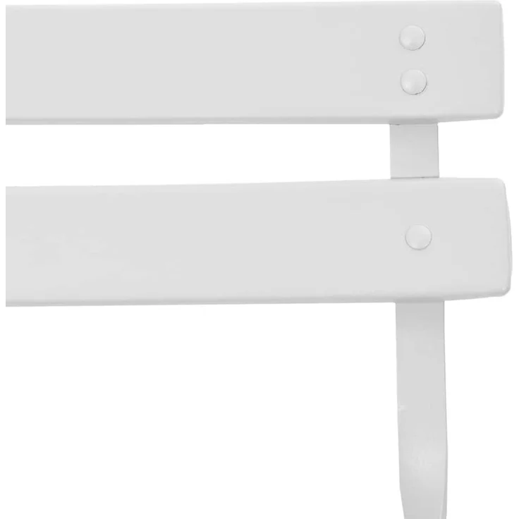 vidaXL Gartenklappstuhl 2 pcs Weiß 42 x 46 x 82cm Metall 42002956 – Bild 8