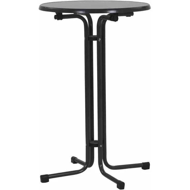 MFG Stehtisch Ø 70x110 cm rund grau klappbar Stahlrohrgestellt Stehbiertisch