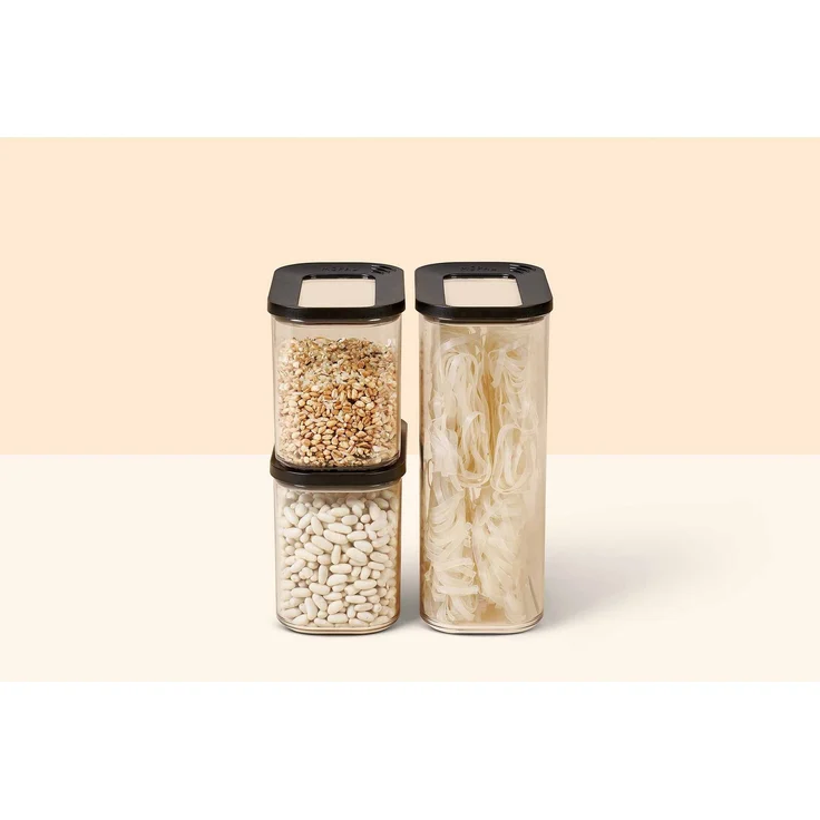 Mepal MODULA Vorratsdose 1500 ml 4er Set schwarz – Bild 5