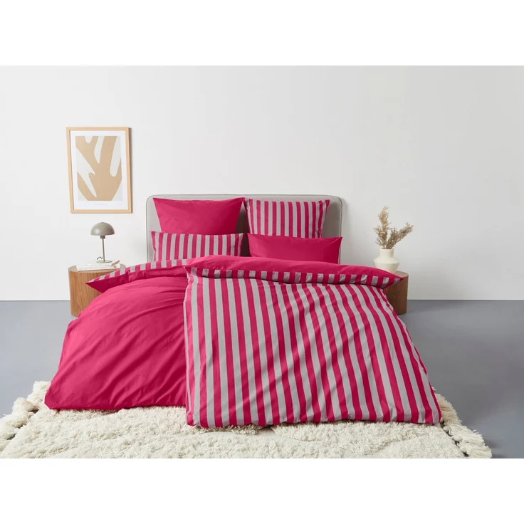OTTO home Wendebettwäsche Greta, Renforcé, 2 teilig, Bettwäsche mit Streifen in verschiedenen Qualitäten, ab 135x200 cm – Bild 1