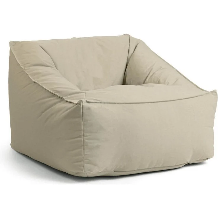 mokebo Sitzsack Der Sunnyboy (für drinnen & draußen), Bean Bag Outdoor für Kinder & Erwachsene, Gartenliege in Sand – Bild 1