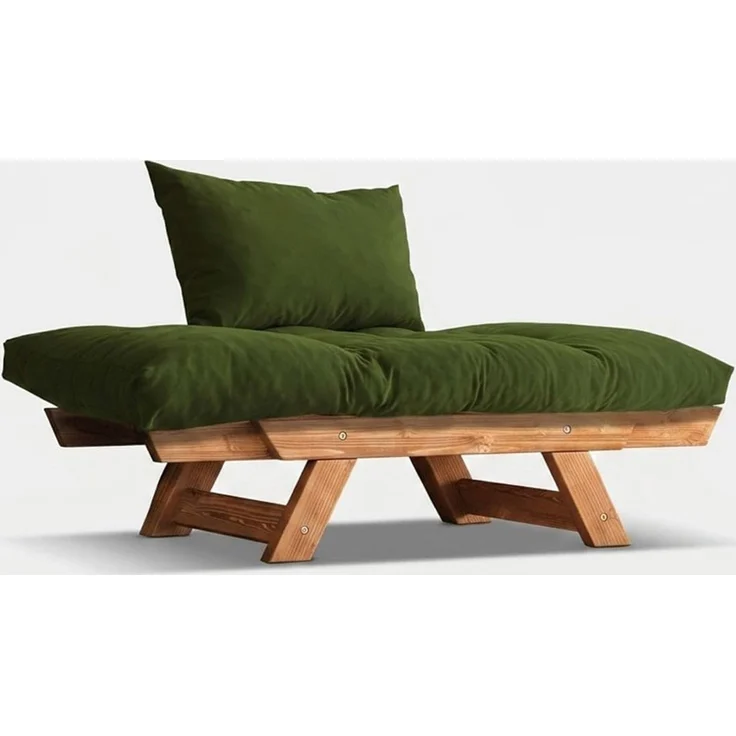 Skye Decor 'CPT8160-140' Garten-Sessel, Teak / Grün, 108-140 x 75 cm – Bild 4