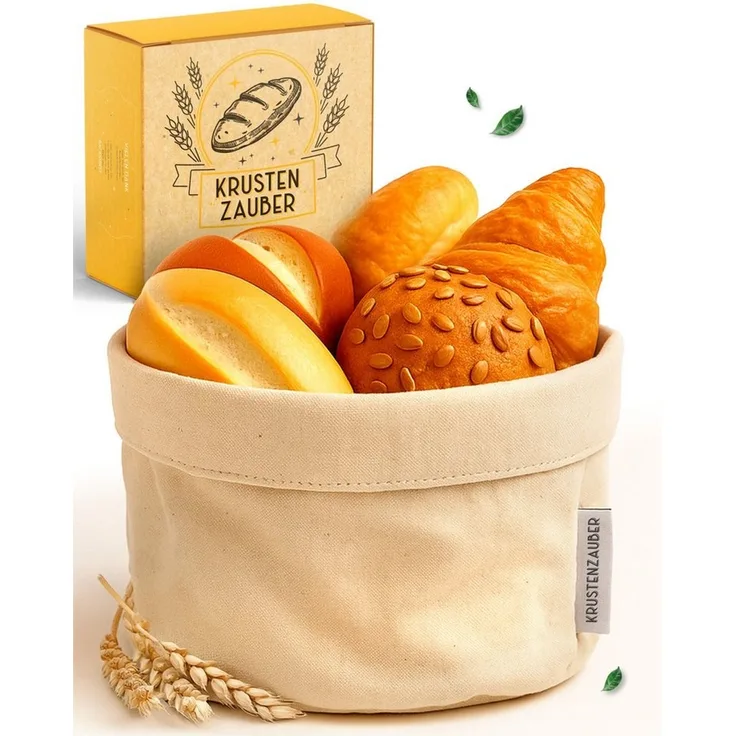 Krustenzauber Brotkasten Moderner Brotkorb & Brotkasten zur Brotaufbewahrung für frisches Brot
