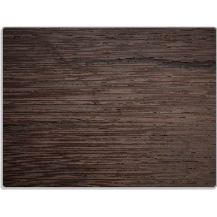 Wallario Schneidebrett Holz-Optik Textur dunkelbraunes Holz, ESG-Sicherheitsglas, (inkl. rutschfester Gummifüße 4mm, 1-St), 30x40cm