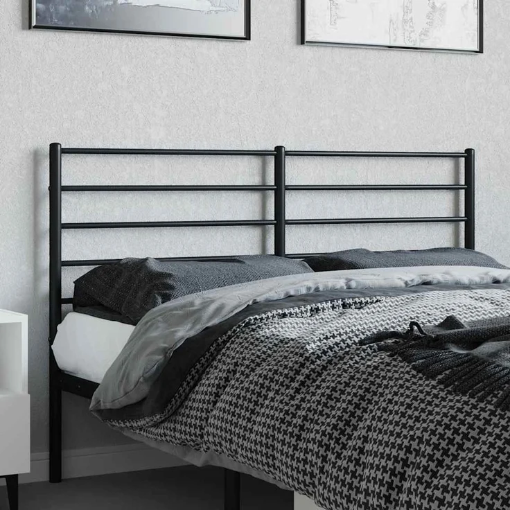vidaXL Ersatz-Kopfteil Metall Schwarz 120 cm – Bild 3