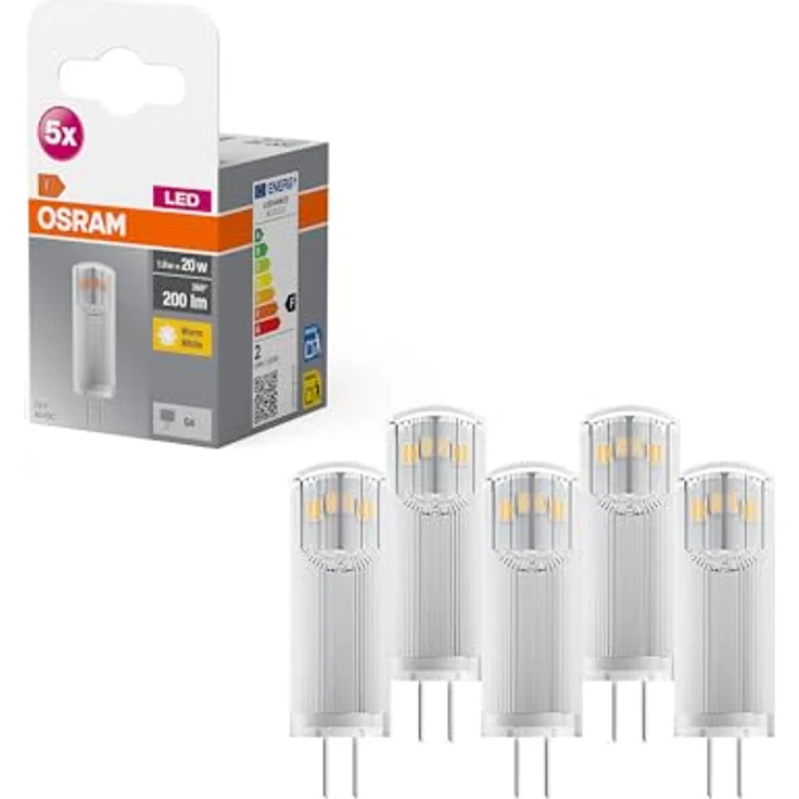 OSRAM Base PIN LED-Stiftsockel G4, 1,8W, 200lm, 5er Pack – Bild 1