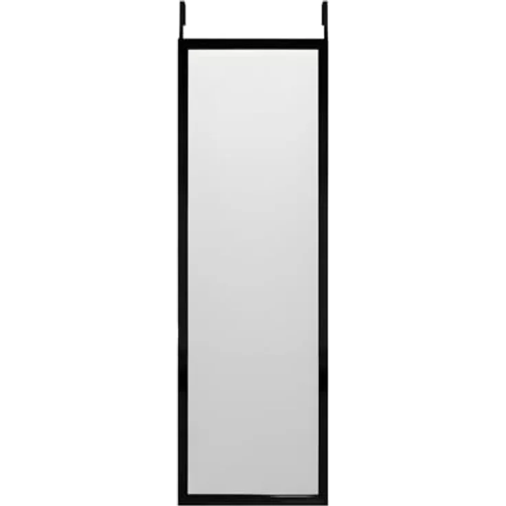 EDAXO Türspiegel Aina, Schwarz, 36x110 cm, stoßfestes Glas, einfache Montage für Türen – Bild 1