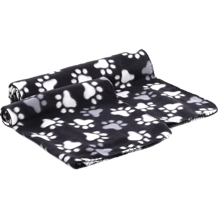 Flamingo Fleecedecke Esma rechteckig schwarz/weiß, Maße: 100 x 150 cm – Bild 3