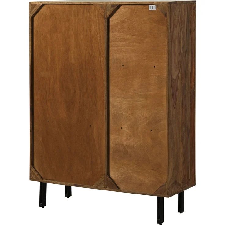 Highboard Sheesham 100x40x135 natur unbehandelt LICHTENBERG #100 – Bild 10