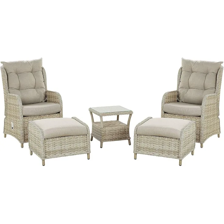 Beliani 'Ponza' Lounge-Set, Beige