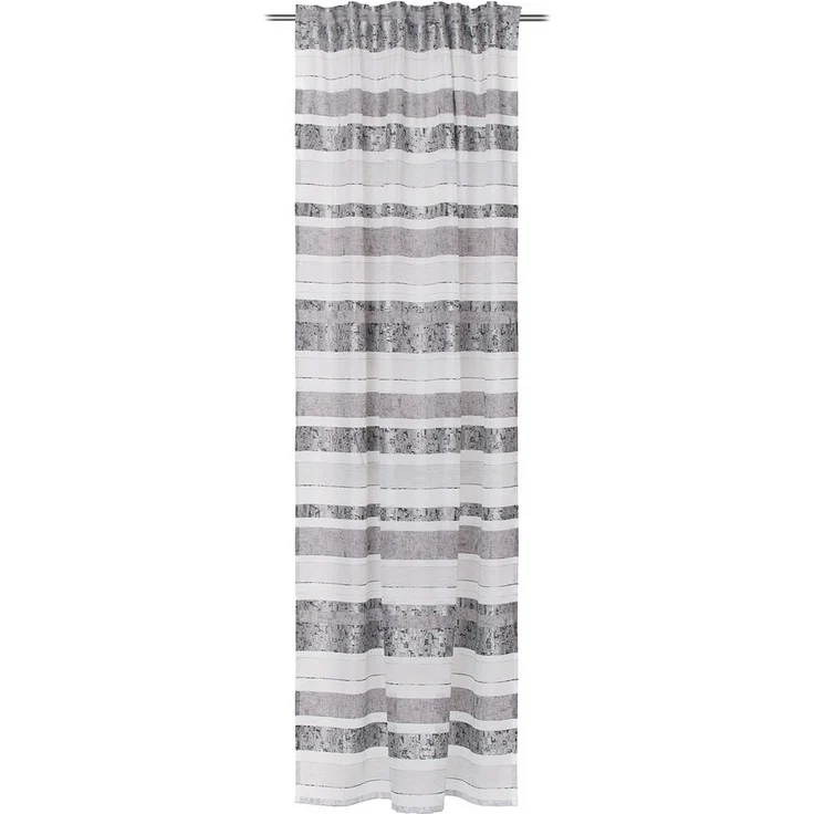 GÖZZE Schlaufenschal VARIO anthrazit BL 140x245 cm grau Vorhang – Bild 1