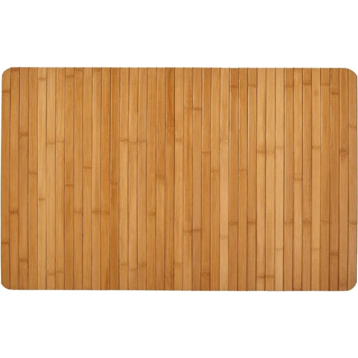 Kleine Wolke Badteppich Bambus 50 x 80 cm Braun 430276