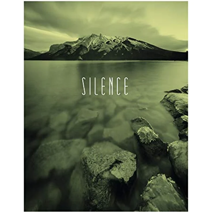 Komar Wandbild Word Lake Silence Sand, Fotoposter 40x50 cm aus hochwertigem Premium-Papier, ohne Rahmen, für Wohnzimmer und Schlafzimmer, fotorealistischer Druck – Bild 1