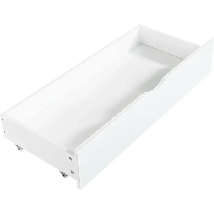 Etagenbett mit 2 Liegeflächen, Rutsche, Treppe, Regal, Schubladen, Stauraum und Rausfallschutz, 90x200cm, Kinderbett, Jugendbett, Kiefer – Bild 10