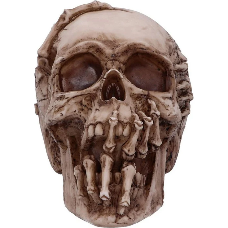 Horror-Shop Dekoobjekt Breaking Out Skull, James Ryman Totenkopf für Sam – Bild 2