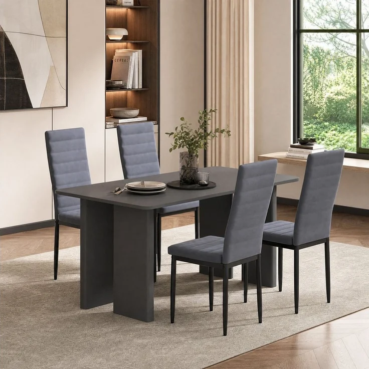 Blishom Esszimmerstuhl Esszimmerstühle 4er-Set, Küchenstuhl mit Gepolstert, 41x50x97 cm (4 St) – Bild 2