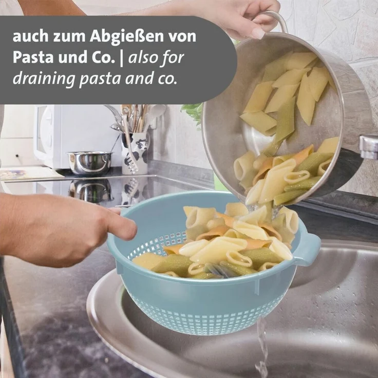 Westmark Salatseiher Ø innen 24 cm blau – Bild 3